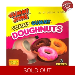 Gummi Zone Yummy Gummy Doughnuts 23g Mini Candy Donuts